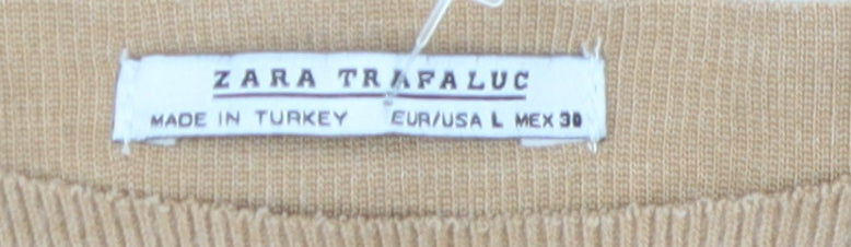 Zara Trafaluc Beige Women's Pullover Jumper L