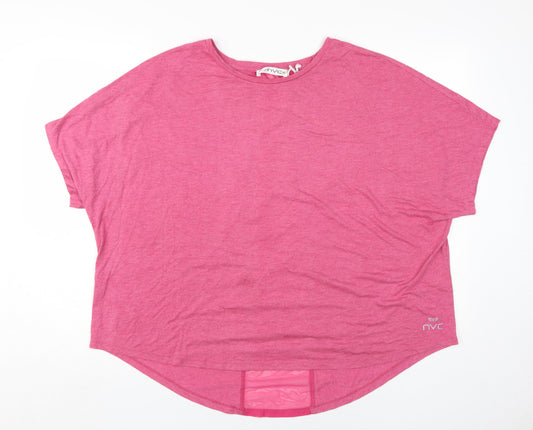 nvc Pink Women's 2XL Relaxed T-Shirt, Lightweight & Soft