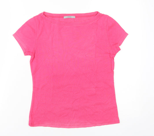 Marks and Spencer Women's Pink Size 10 Basic T-Shirt