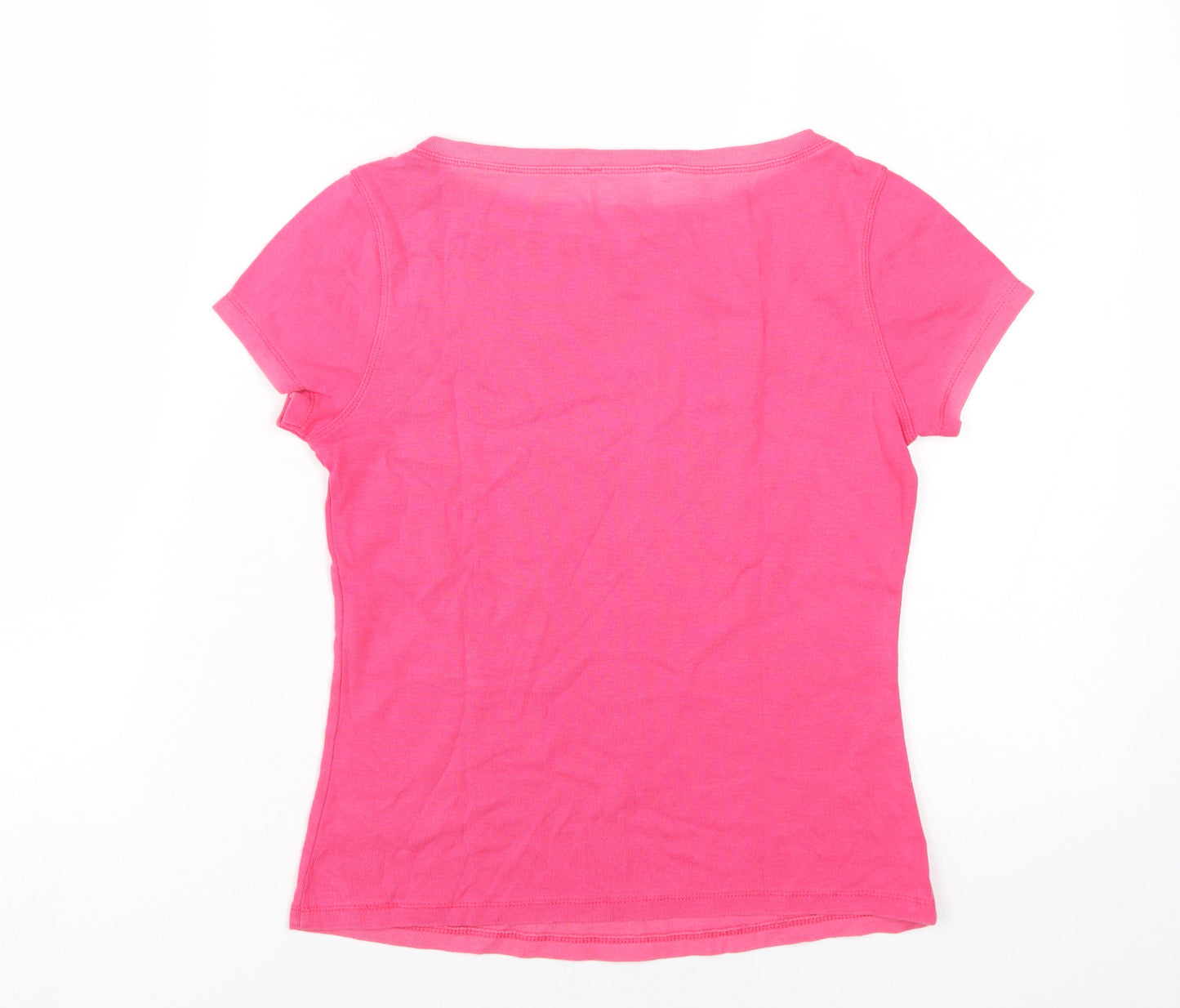 Marks and Spencer Women's Pink Size 10 Basic T-Shirt