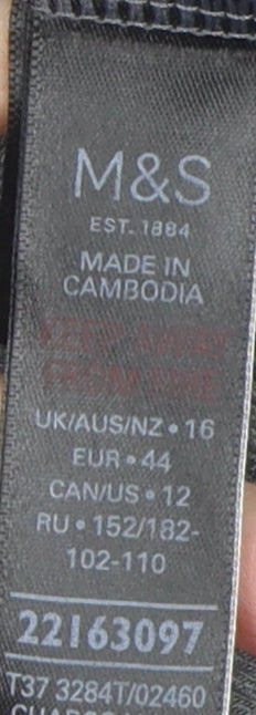Marks and Spencer Women's Grey Tank Top, Size 16