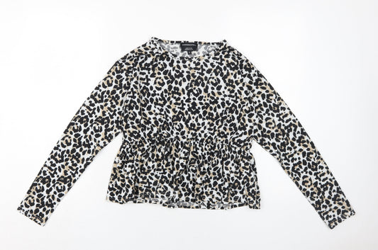 Wednesday's Girl Women's Animal Print Blouse S