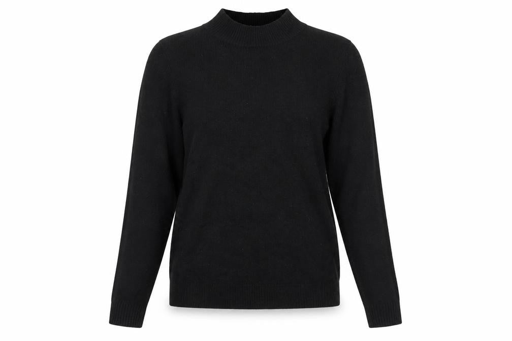 Collusion Women's Black High Neck Pullover Jumper UK 10