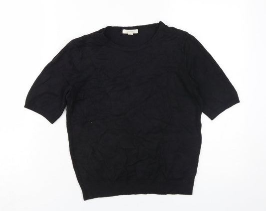 H&M Women's Black Crew Neck Jumper Size S
