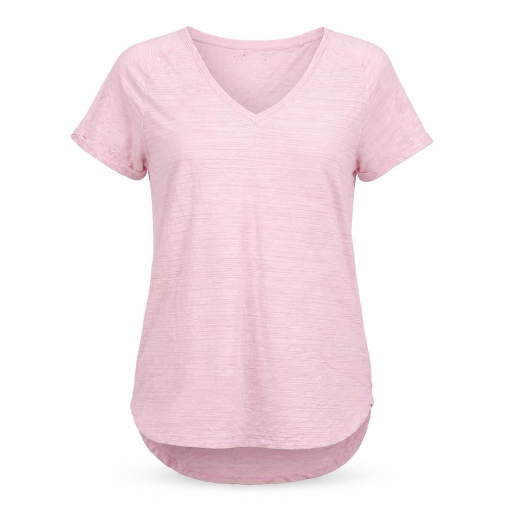 Next Women's Pink V-Neck T-Shirt Size 8