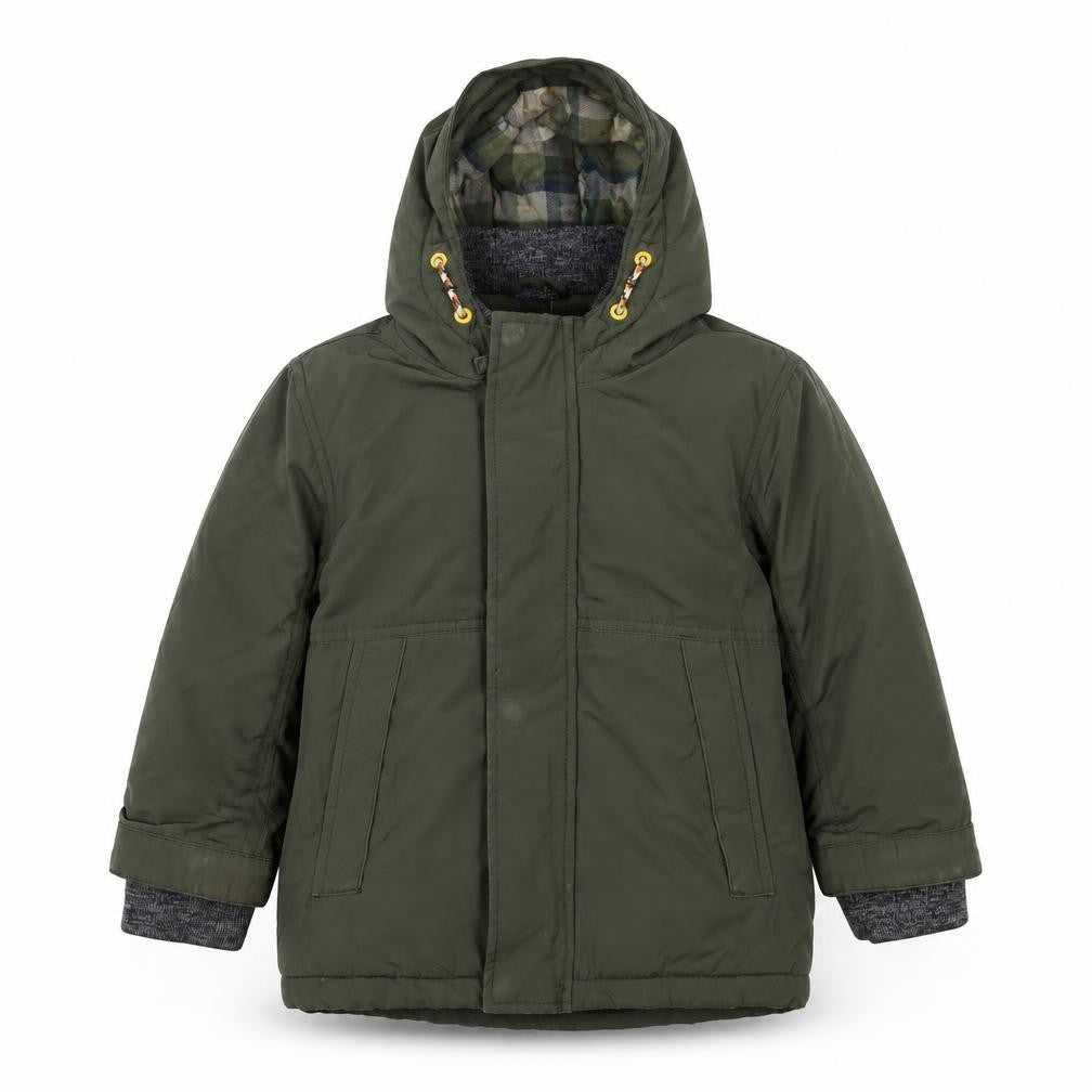 Next Boys Green Hooded Parka Jacket 2-3 Years