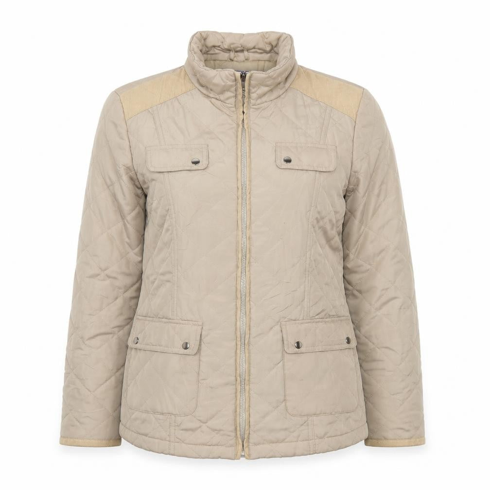Autonomy Women's Beige Quilted Jacket Size 12
