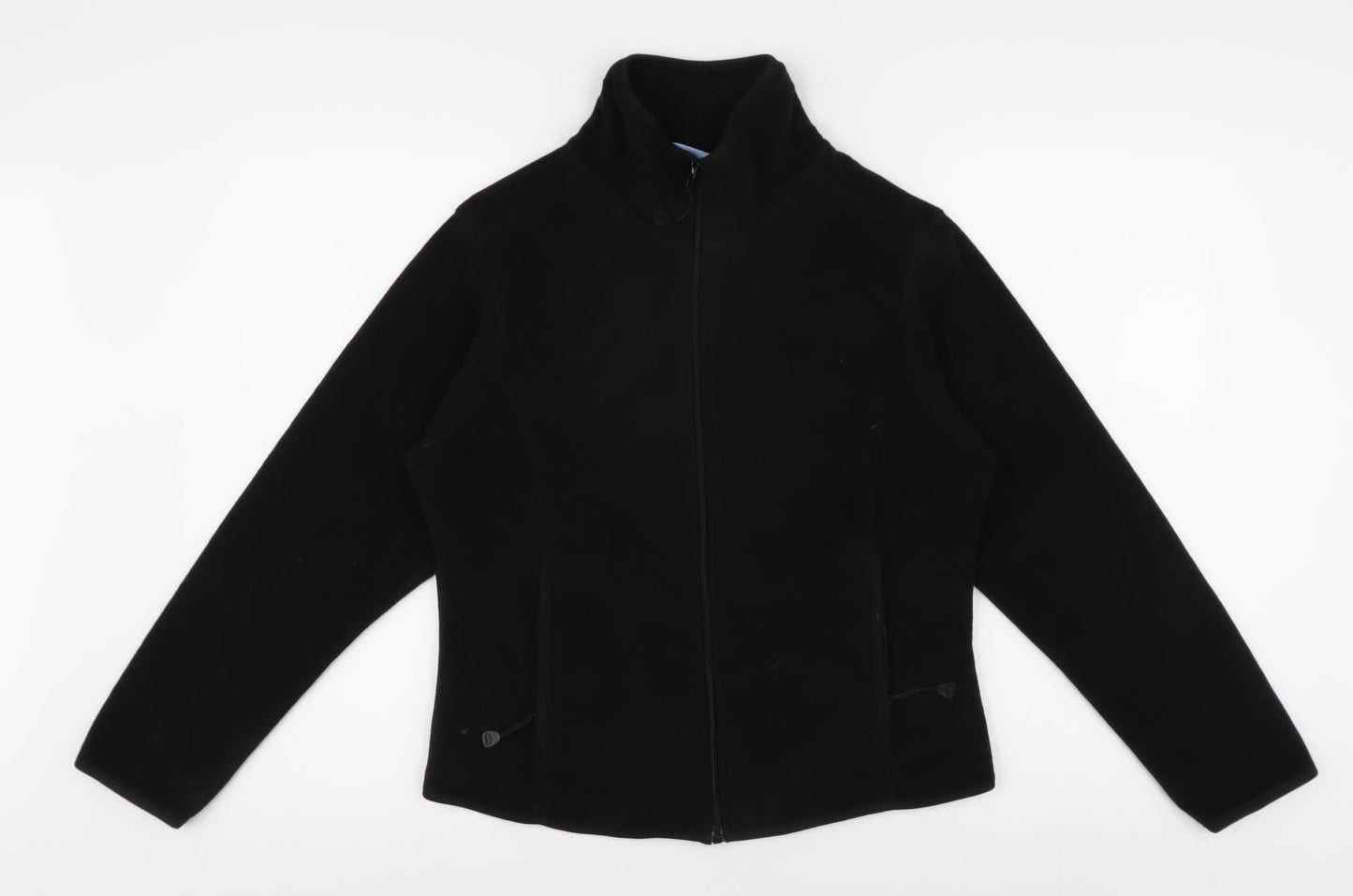 Blue Max Women's Black Microfleece Jacket Size 14