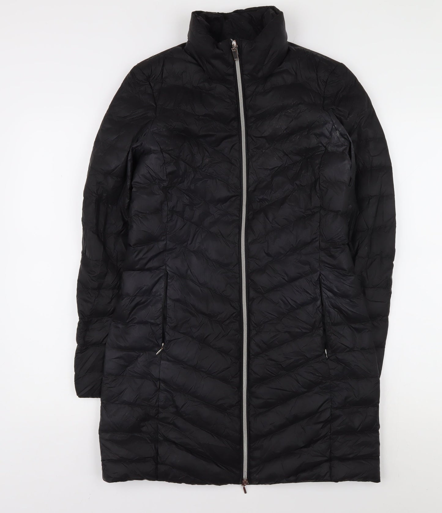 Geox Women's Black Puffer Coat, Size 6, Casual Style