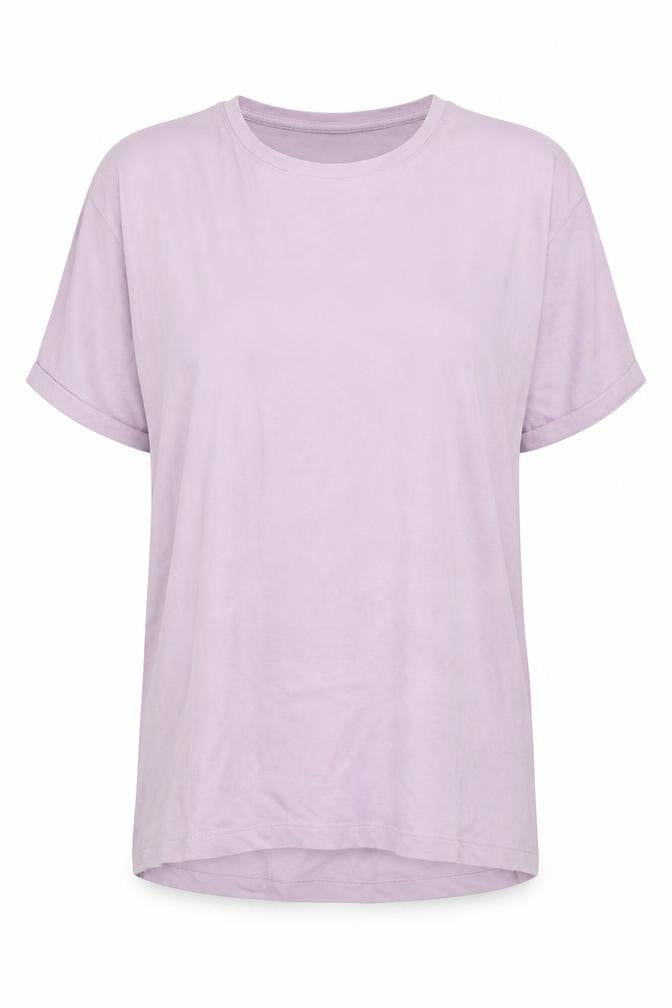 Jacqueline de Yong Women's Pink L Cotton Blend T-Shirt