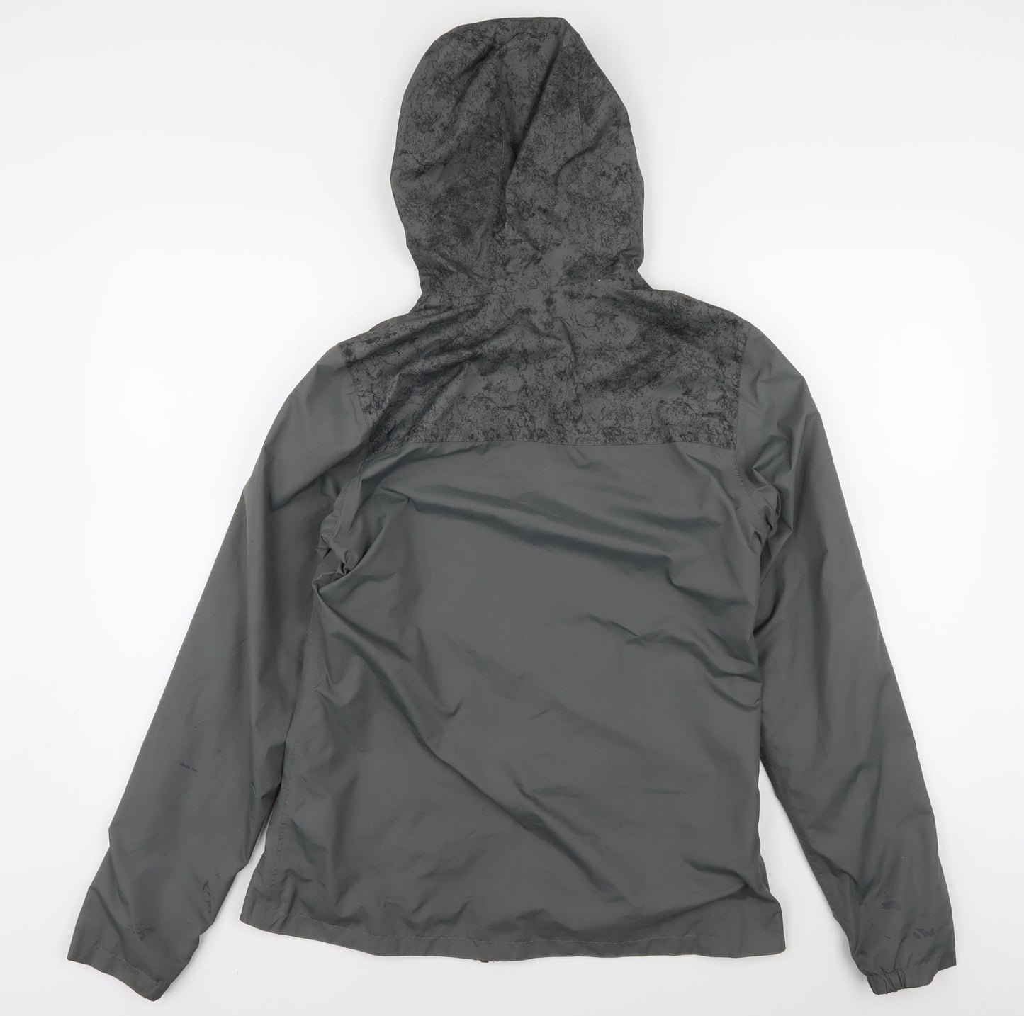 Quechua Grey Women's XS Hooded Rain Jacket