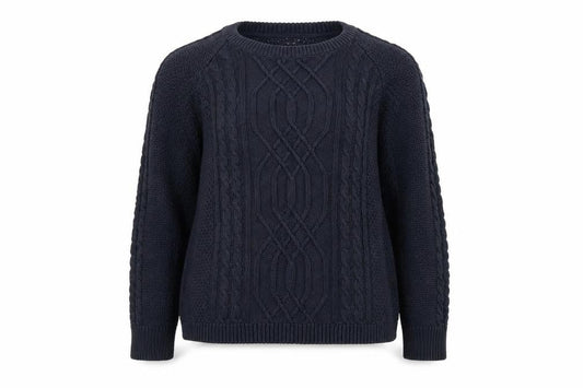 Second Female Women's Blue Cable Knit Jumper M