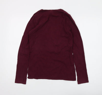 Preloved Harry Potter Boys Maroon Long Sleeve T-Shirt 13-14 Years - Back
