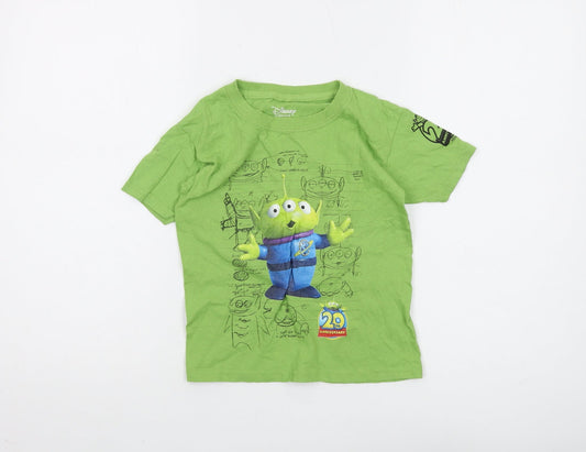 Disney Boys Green Toy Story T-Shirt XS 2-3 Years