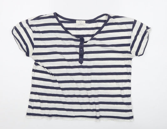 Pins and Needles Women’s Striped Henley T-Shirt - Size S