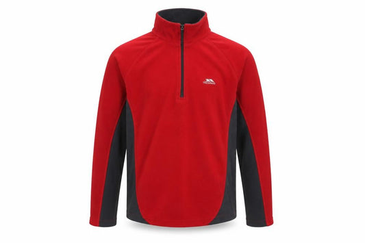 Trespass Men's Red XS 1/4 Zip Fleece Sweatshirt