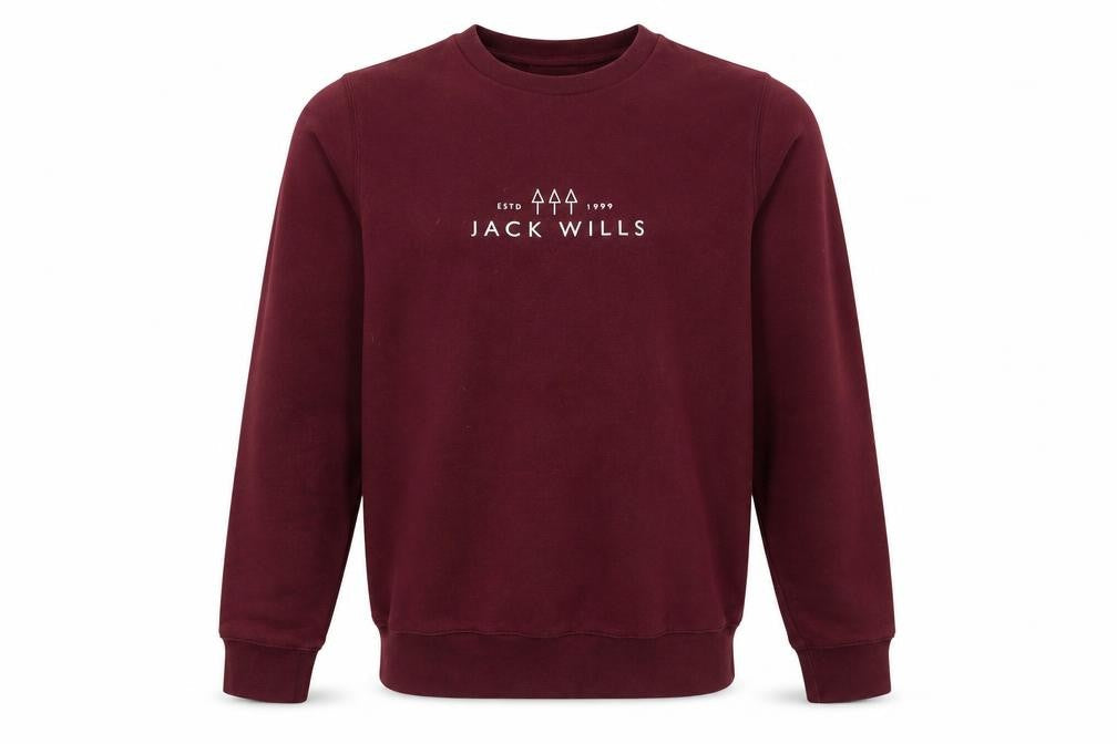 Jack Wills Men’s Red XS Crew Neck Pullover Sweatshirt