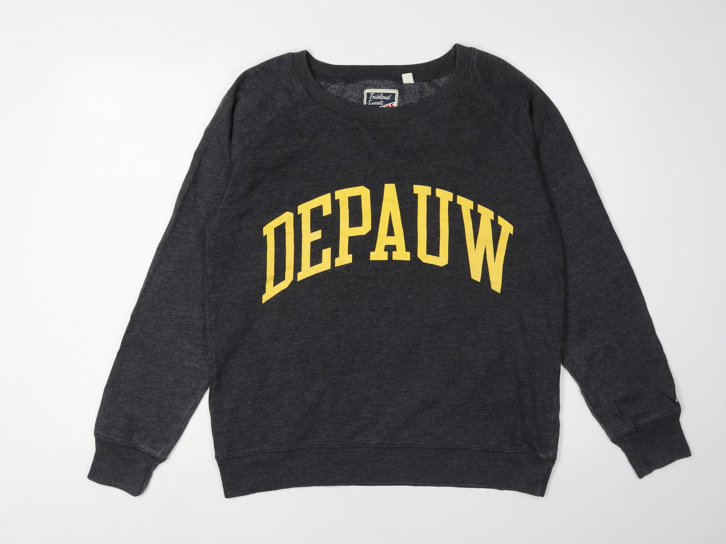 League Men's Black Pullover Sweatshirt L College