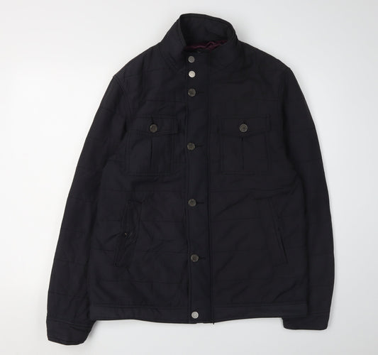 Debenhams Men's Black Military Jacket, M, Lined