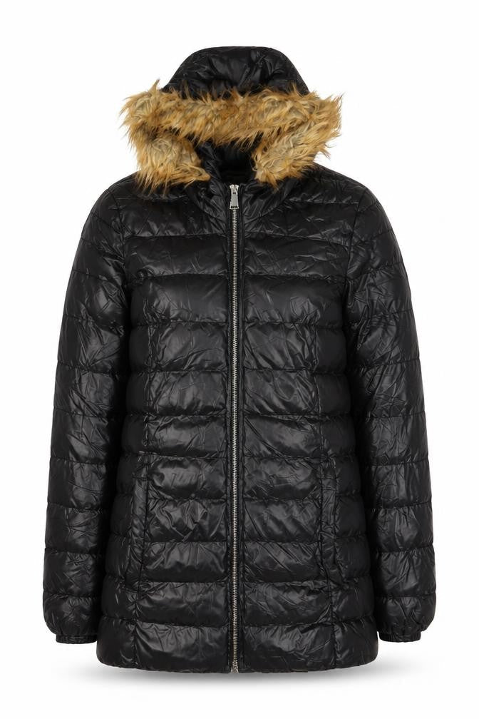 AX Paris Women's Black Puffer Jacket Size 12