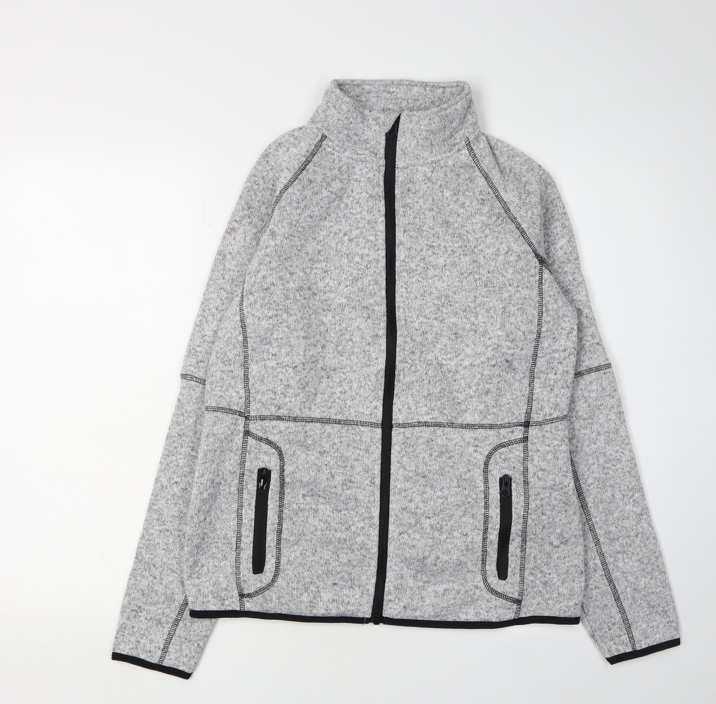 Damart Women’s Grey Fleece Jacket Full Zip 10-12
