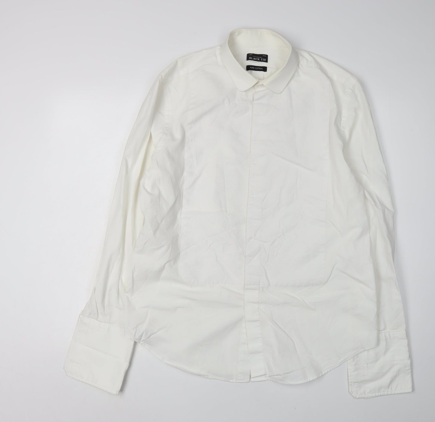 Debenhams Men's White Formal Dress Shirt Size 42