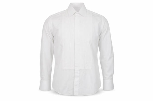 Frederick Theak Men's White Dress Shirt, S, Classic Fit