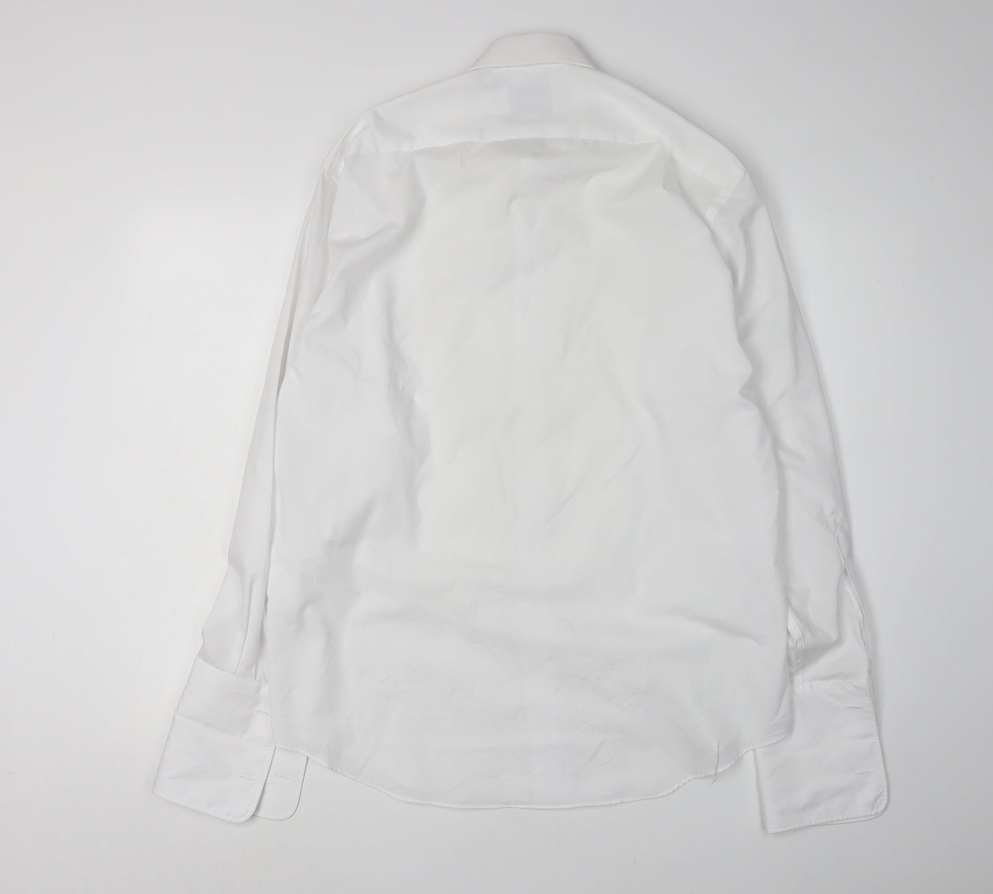 Frederick Theak Men's White Dress Shirt, S, Classic Fit