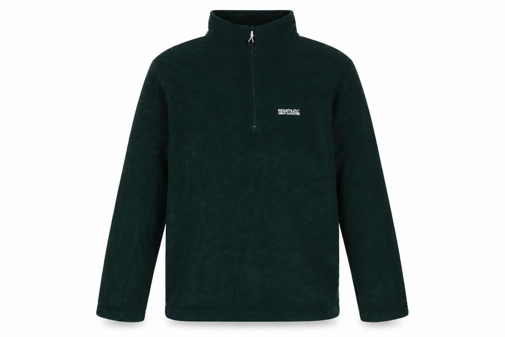 Regatta Men's Green 1/4 Zip Fleece Sweatshirt Size L