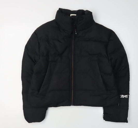 Reebok Women's Black Puffer Jacket Size 8