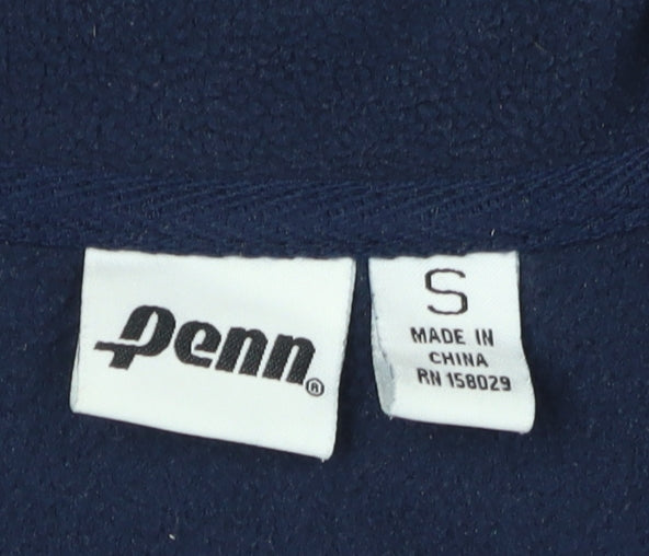 Penn Men's Blue Red Logo 1/2 Zip Sweatshirt Size S