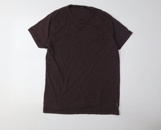 French Connection Men's Brown XL Crew Neck T-Shirt