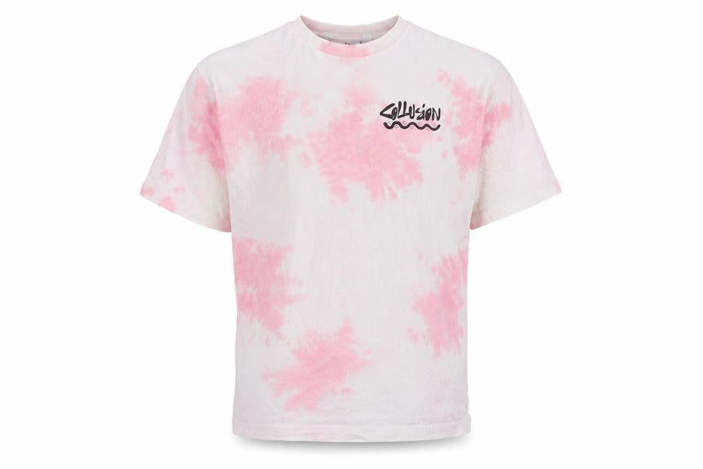 Collusion Women's Pink T-Shirt UK 8 Basic Style