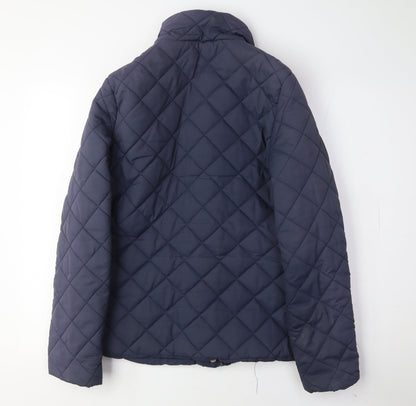 Brave Soul Women's Blue Quilted Jacket Size 12