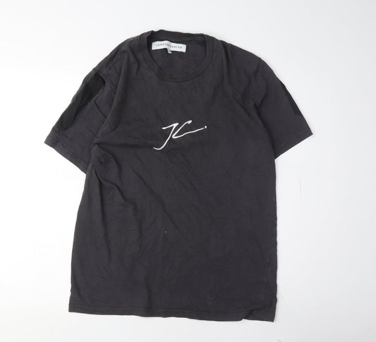 Jameson Carter Mens Black T-Shirt Medium Crew Neck