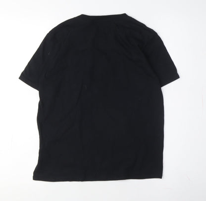 Back view of UFC boys’' black graphic t-shirt 9-11 years