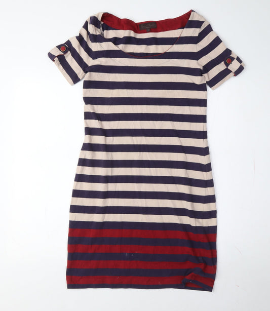 Great Plains Women's Multicolour Striped Shift Dress S