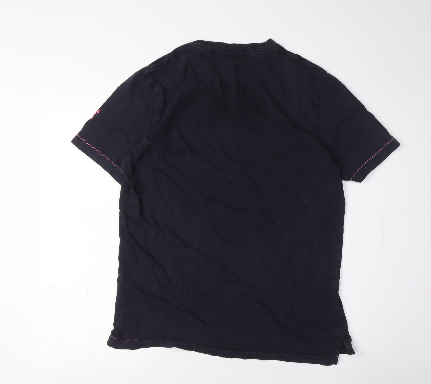 Scotch & Soda Unisex Black Large Sunclub T-Shirt Jersey Style