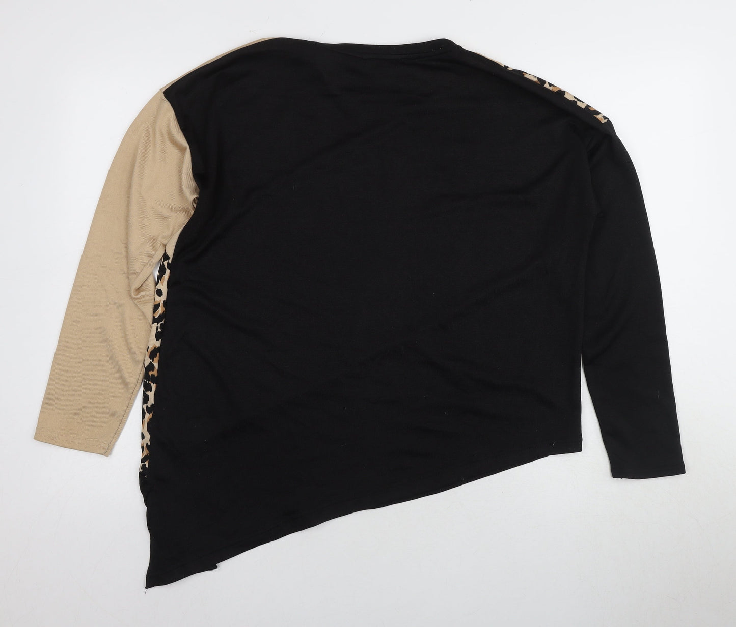 New Look Women's Cropped T-Shirt, M, Multicolour, Animal Print