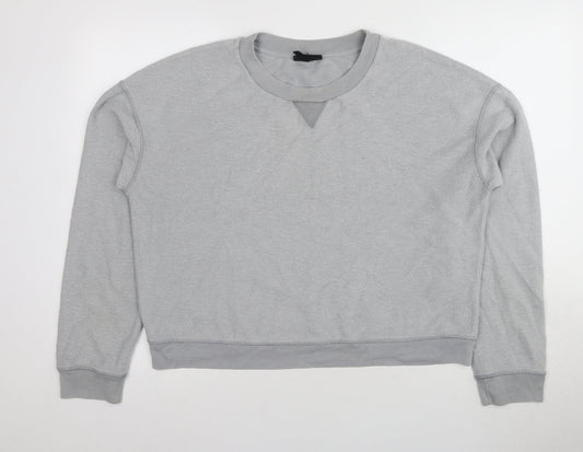 Topshop Women's Grey Pullover Sweatshirt Size 12