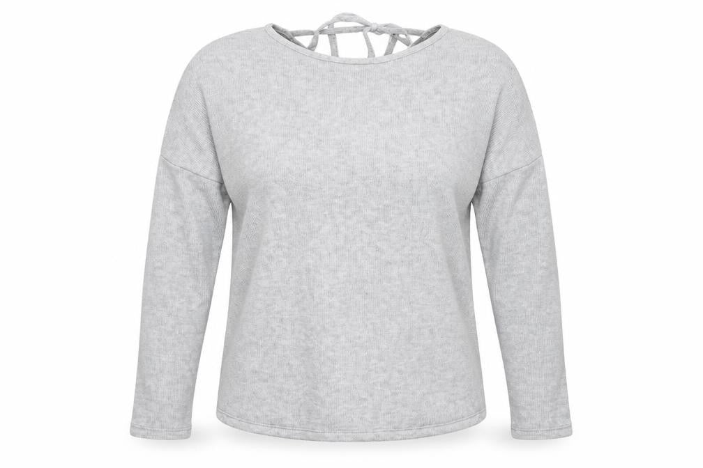 Topshop Women's Grey Pullover Jumper Size 8, Lightweight