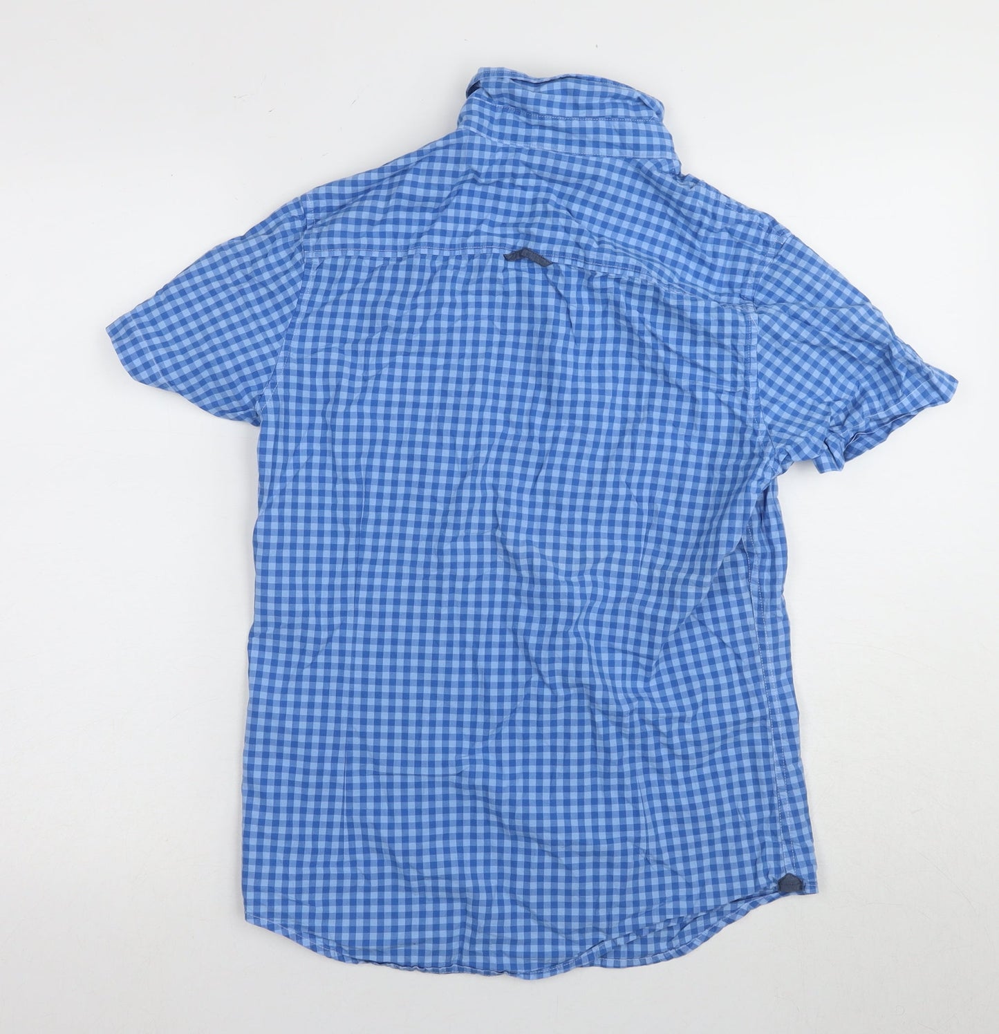 United Colors of Benetton Men's Blue Check Shirt S