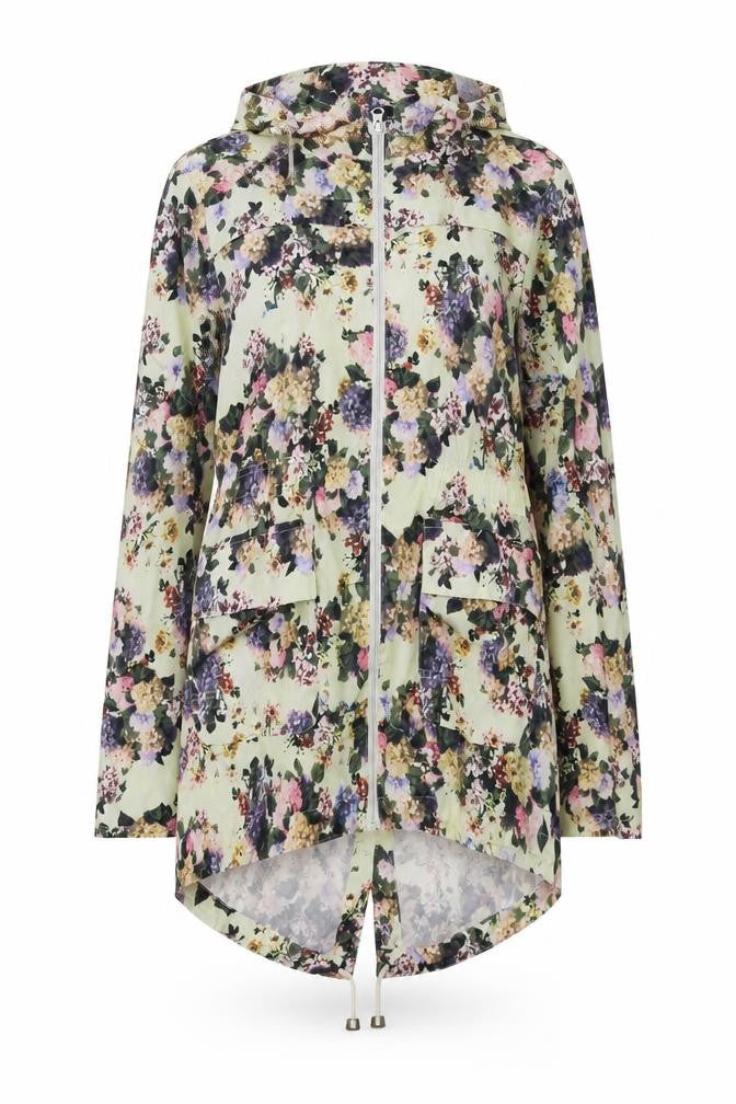 Brave Soul Women's Multicoloured Floral Rain Jacket Size 10