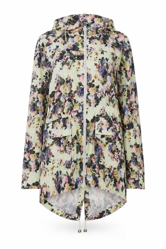 Brave Soul Women's Multicoloured Floral Rain Jacket Size 10