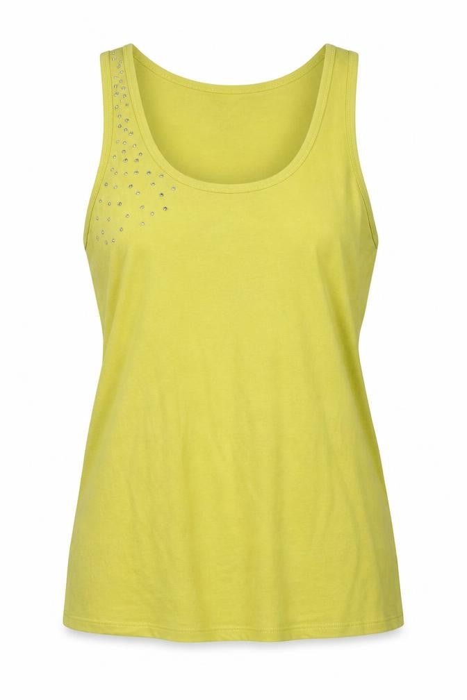 Gap Women's Yellow Sleeveless Tank Top - Size L
