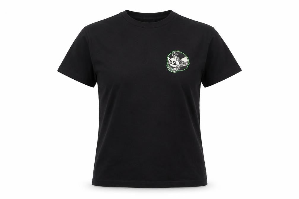 Diesel Black Unisex T-Shirt, S, Casual Crew Neck Cotton