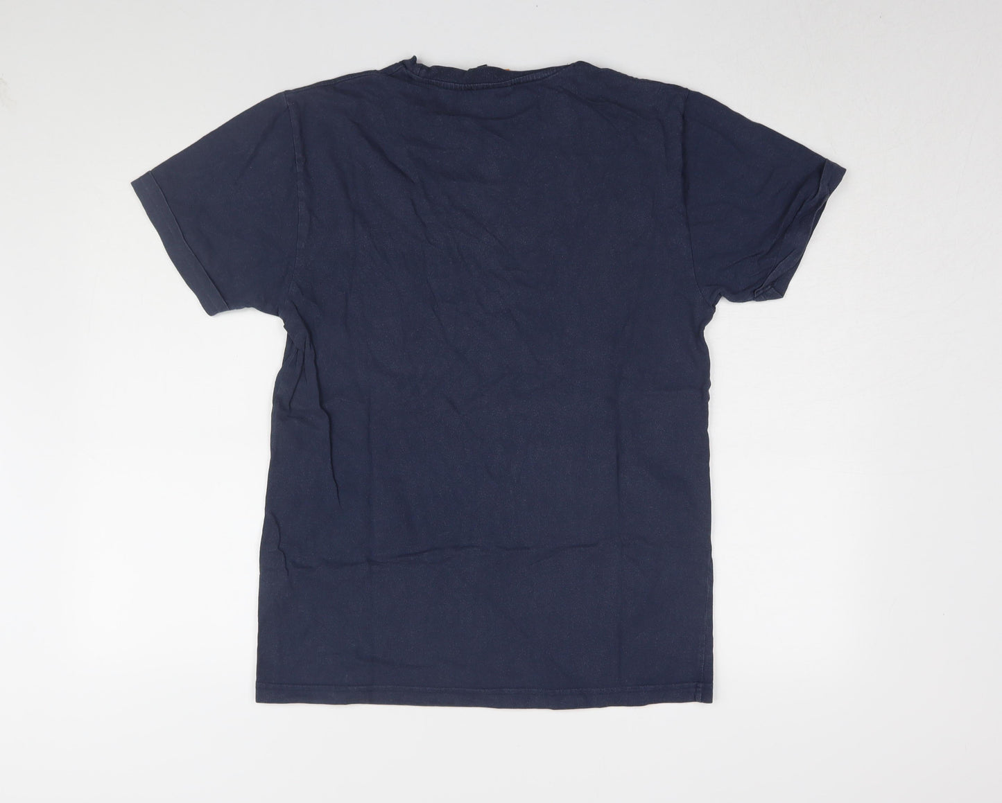 Ellesse Men's Blue S Logo Crew Neck Cotton T-Shirt