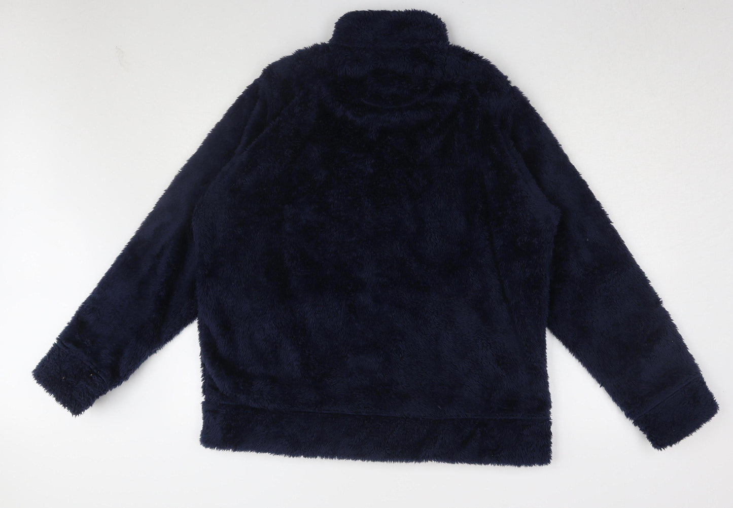 Country Rose Women's Navy Blue Fleece Jacket - Size L
