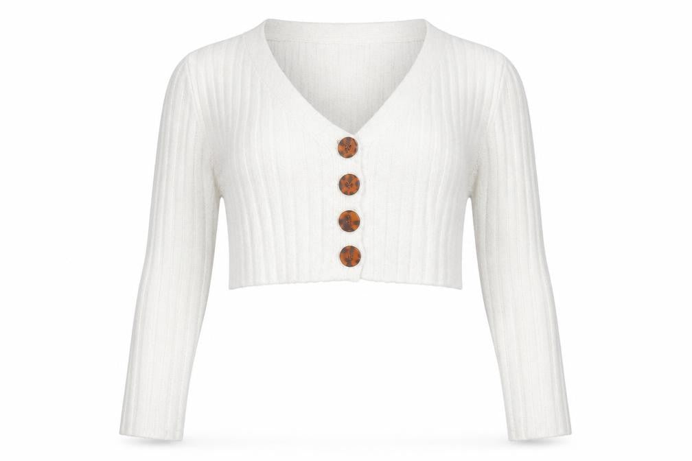Urban Outfitters Women's White Cardigan L