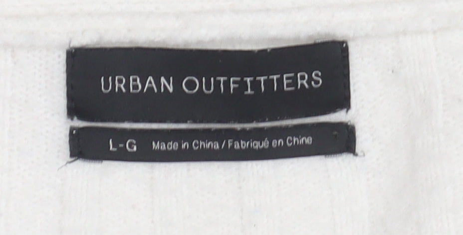 Urban Outfitters Women's White Cardigan L